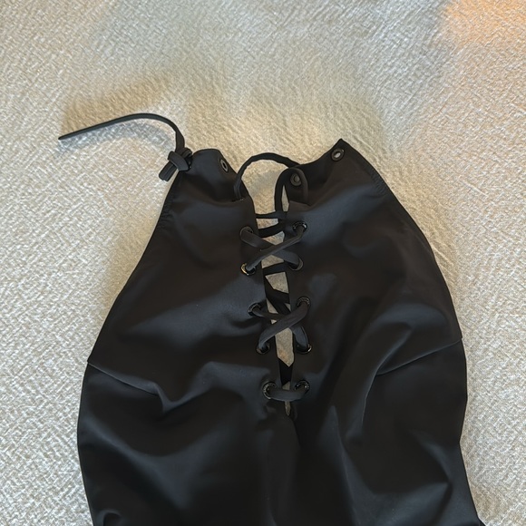 Balenciaga Laced Up One-Piece Swimsuit, Black, Medium, $650 - Picture 9 of 14